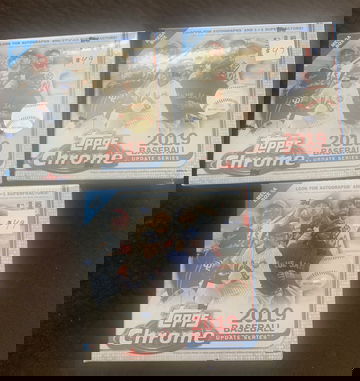 Lot 3 2019 Topps chrome update mega boxes 