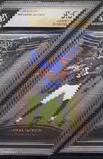 2018 Select Lamar Jackson #70 Rookie RC BGS 9.5
