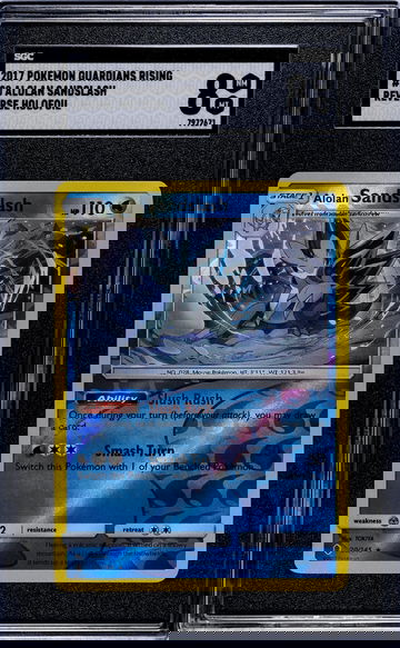 2017 Pokemon #20/145 Alolan Sandslash Guardians Rising SGC 8