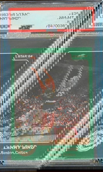 1983 Star Larry Bird #26 SP PSA 8 MBA Silver Diamond