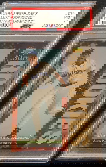 1994 Upper Deck Electric Diamond Alex Rodriguez PSA 7