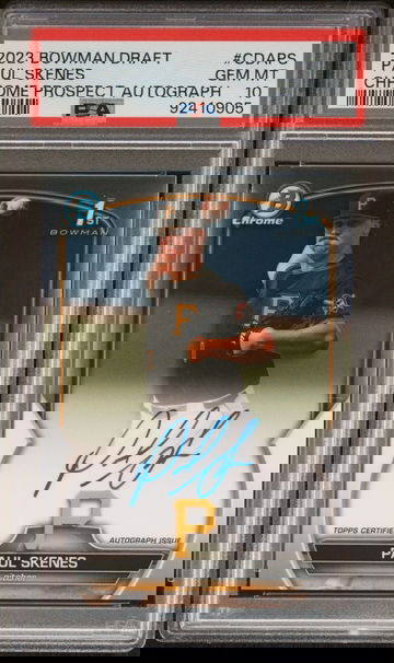 2023 Bowman Draft PAUL SKENES Chrome 1st AUTOGRAPH PSA 10