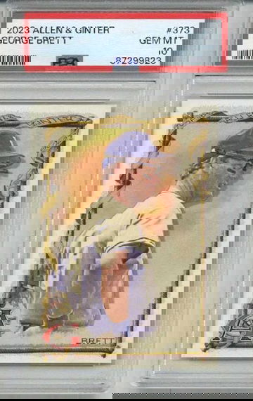 2023 TOPPS ALLEN & GINTER #373 GEORGE BRETT KANSAS CITY ROYALS PSA 10 LOW POP