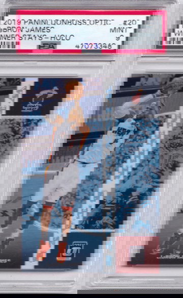 LeBron James 2019 Optic Winner Stays Holo PSA 9