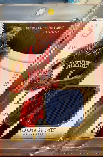 2013 Immaculate Collection Michael Carter-Williams Sole of the Game Worn Sneaker /35