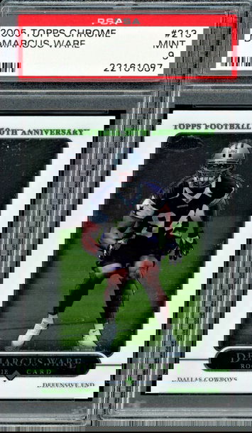 2005 Topps Chrome #213   DeMarcus Ware   RC    PSA 9    HOF Finalist