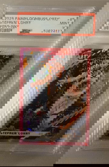 2019 Optic Pink Hyper Stephen Curry PSA 9