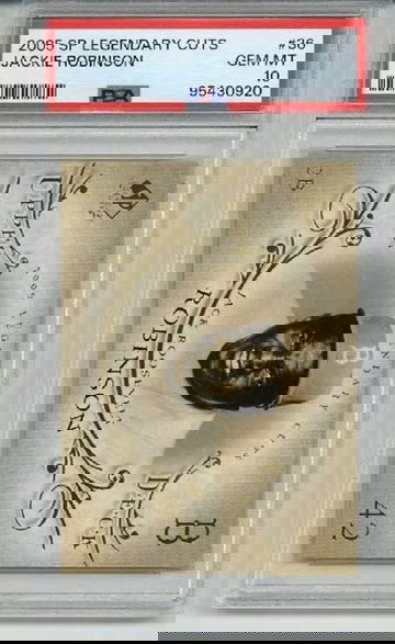 2005 UPPER DECK SP LEGENDARY CUTS #36 JACKIE ROBINSON DODGERS PSA 10 LOW POP