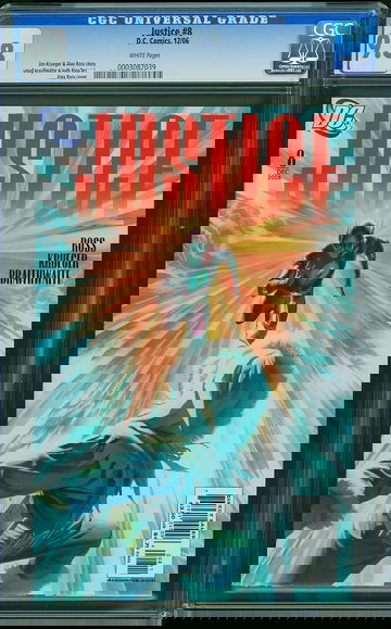 JUSTICE #8, CGC 9.8 NM/MT -- HIGHEST GRADED