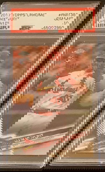 Luke Voit Rookie Card (Pop. 321) 2017 Topps Chrome Update HMT36 Gem Mint 10