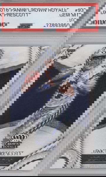 2016 Panini Crown Royale Dak Prescott PSA 10