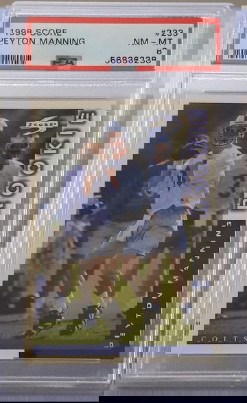 1998 Score #233 Peyton Manning RC PSA 8