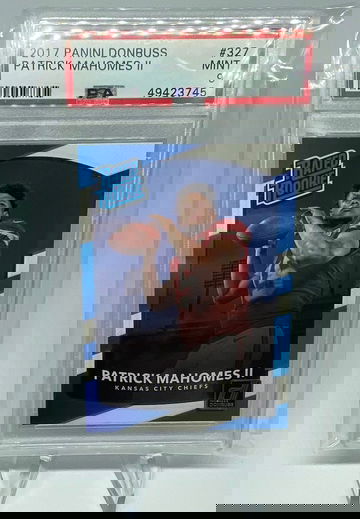 2017 Donruss Football Patrick Mahomes II ROOKIE RC #327 PSA 9 GEM MINT