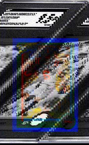 2023 Panini Chronicles Draft Picks #15 Zach Evans Classics PremiumEd. Blue 96/99 SGC 9.5