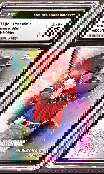 2018 Topps Chrome Update Shohei Ohtani An International Affair Insert CSG 10 GEM Mint Rookie RC