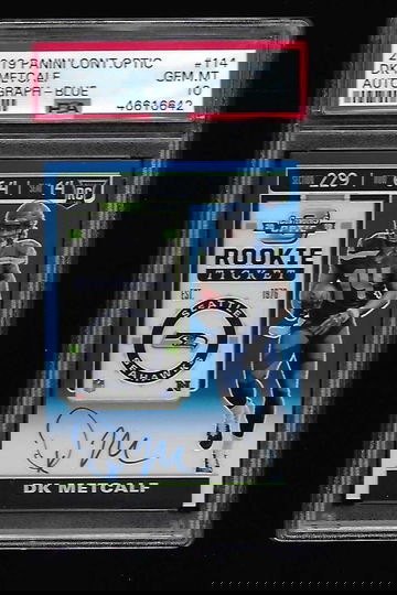2019 Optic Contenders D K Metcalf Auto Blue