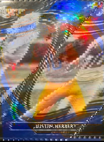 2021 Select Justin Herbert Rookie Blue Field Level /49