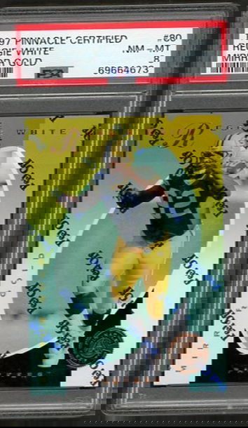 1997 Pinnacle Certified Reggie White Mirror Gold #80 PSA 8 [FT-2B.17]