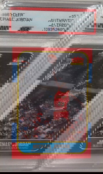 1986 Fleer Michael Jordan PSA Authentic/Alt