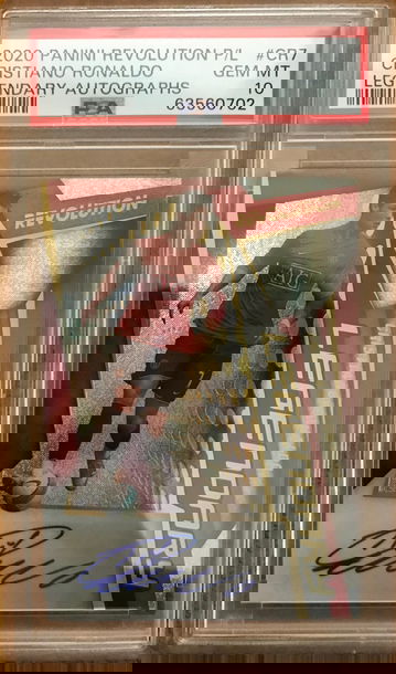 2020 panini revolution Legendary Cristiano Ronaldo auto psa 10 ship from Hong Kong