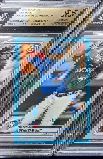 2020 Bowman Sky Blue /499 Vladimir Guerrero Jr. BGS 9.5
