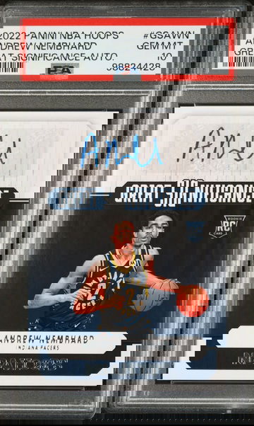 2022 HOOPS ANDREW NEMBHARD GREAT SIGNIFICANCE ROOKIE RC AUTO PSA 10 AUTO 10