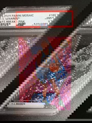 2019-20 Panini mosaic TJ Warren #165 fastbreak pink 19/20 PSA 9 