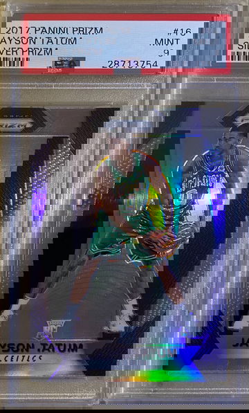 2017 Prizm Silver Jayson Tatum #16 PSA 9