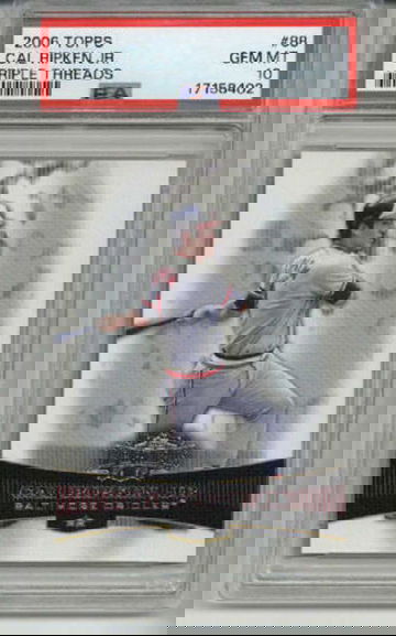 2006 TOPPS TRIPLE THREADS #88 CAL RIPKEN JR. CARD ORIOLES PSA 10 LOW POP