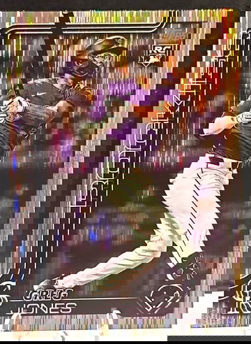 2025 Topps Series 1 Baseball- Greg Jones RC - Tinsel (Meijer exclusive) parallel