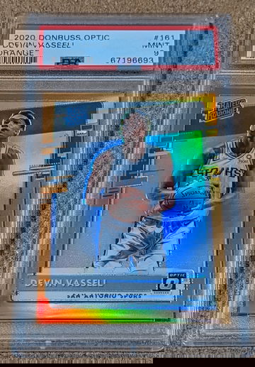 2020-21 OPTIC 🏀 DEVIN VASSELL PSA 9 ORANGE HOLO ROOKIE /199 SPURS RC SP 🔥