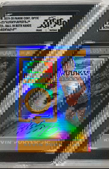 2019 Panini Contenders Optic Kevin Porter Jr. auto Ball in both hands /99 sgc 9