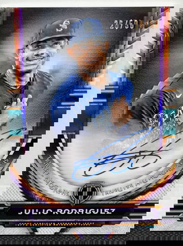 2023 Topps Tribute Julio Rodriguez #TA-JR PURPLE Autographs /50