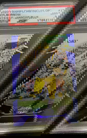 2020 chronicles draft picks certified joe burrow blue psa 9