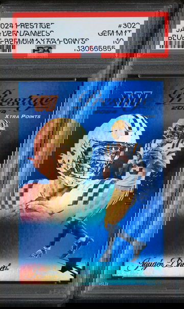 2024 Panini Prestige Blue Premium Xtra Points Jayden Daniels #302 /299 PSA 10