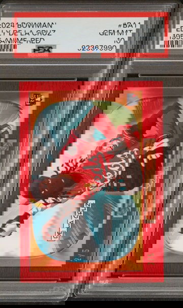 2024 Bowman Elly De La Cruz 1955 Anime Red /5 PSA 10 Pop 1 Case Hit