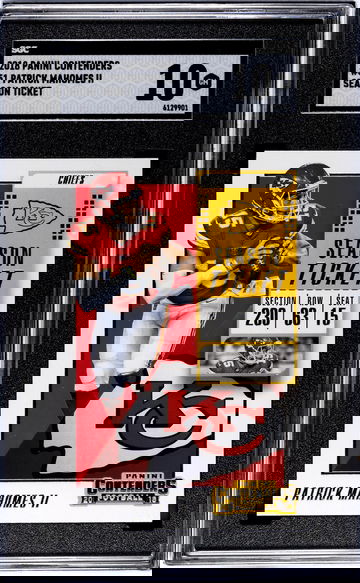 2018 Panini Contenders - #51 Patrick Mahomes Season Ticket 2nd Year SGC 10