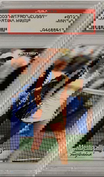 2003 Netpro Glossy Martina Hingis PSA 9 Mint #G12 Pop 7