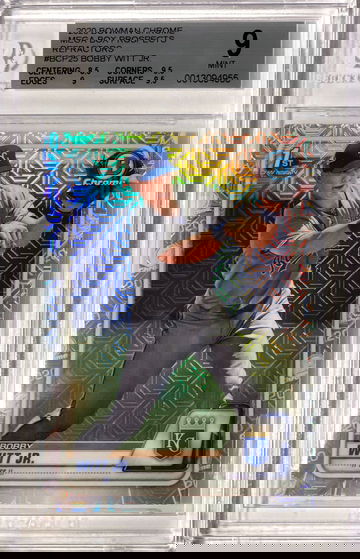 by Witt Jr. 2020 Bowman Chrome Prospects Mega Box Mojo Refractor BGS9 Mint