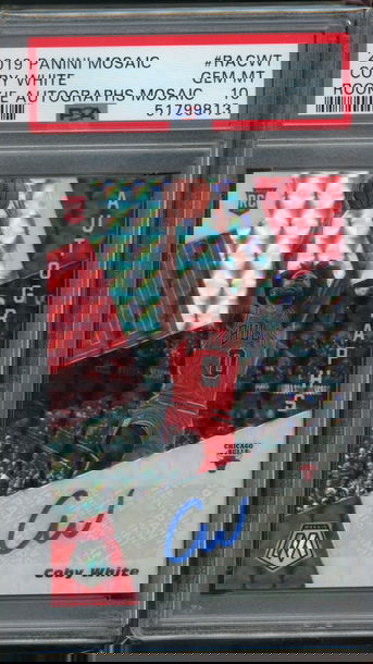 2019 Mosiac Rookie Autographs Mosaic Coby White PSA 10 