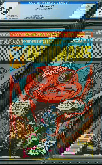 INHUMANS #7, CGC 9.4 NM