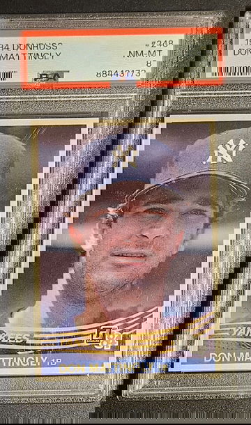 1984 Topps #248 Don Mattingly Rookie Card PSA 8