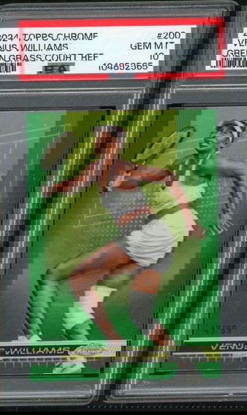 2024 Topps Chrome Green Grass Court Refractor Venus Williams #200 /99 PSA 10