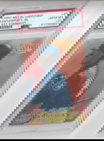 PSA 10 GEM MINT  1997 METAL UNIVERSE KEN GRIFFEY JR BLAST FURNACE #6
