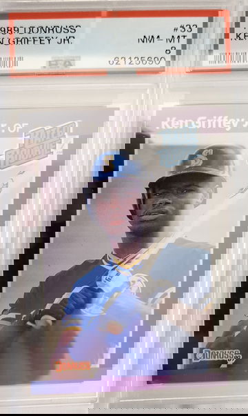 1989 Ken Griffey Jr Donruss PSA 8