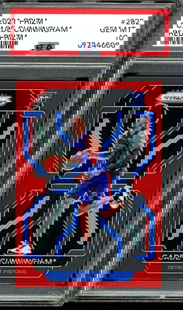 2021 Cade Cunningham Red Prizm Rookie /299 PSA 10