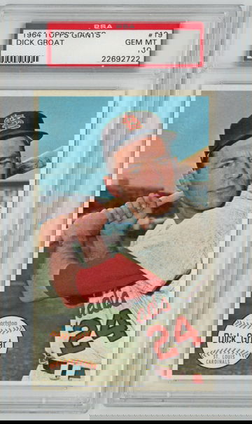 1964 Topps Giants (Now Retired)#3 PSA Registry Set Break #19 Dick Groat PSA 10