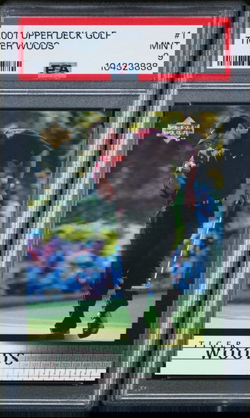 2001 UPPER DECK TIGER WOODS ROOKIE PSA 9 MINT 🎆