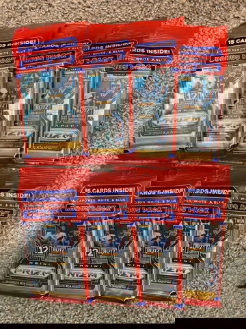 LOT OF 8 2021 Panini Prizm NFL Football Cello Fat Pack 15 Cards Factory Sealed