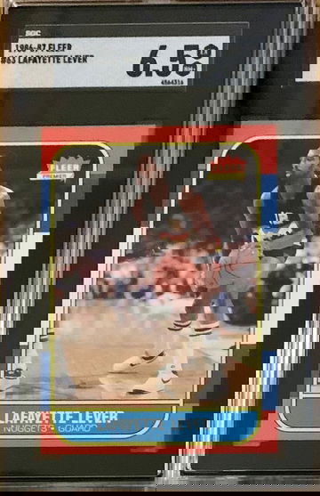 1986-87 Fleer Basketball Lafayette Lever #63 - Graded SGC 6.5 EX NM+  Nuggets 🏀